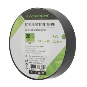 Rubans isolants PVC 0,13 mm x 15 mm x 5 m, noir, 10 pcs