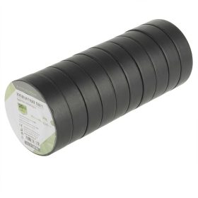 Rubans isolants PVC 0,13 mm x 15 mm x 5 m, noir, 10 pcs