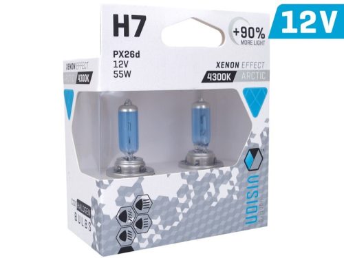 Ampoule VISION Artic H7 blanche - 12V/55W - 90%