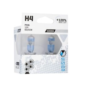 Ampoule VISION Artic H4 blanche - 12V/55W - 120%