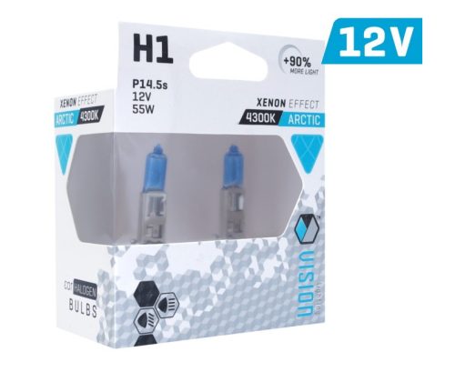 Ampoule VISION Artic H1 blanche - 12V/55W - 90%