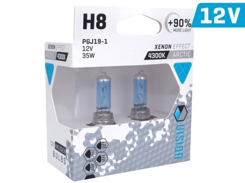 Ampoule VISION Artic H8 blanche - 12V/35W - 90%