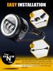 E jellel ellátott LED-es nappali menetfény és ködlámpa szett – 100 mm, 12V, index funkcióval