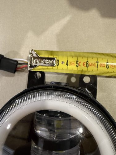 E jellel ellátott LED-es nappali menetfény és ködlámpa szett – 100 mm, 12V, index funkcióval