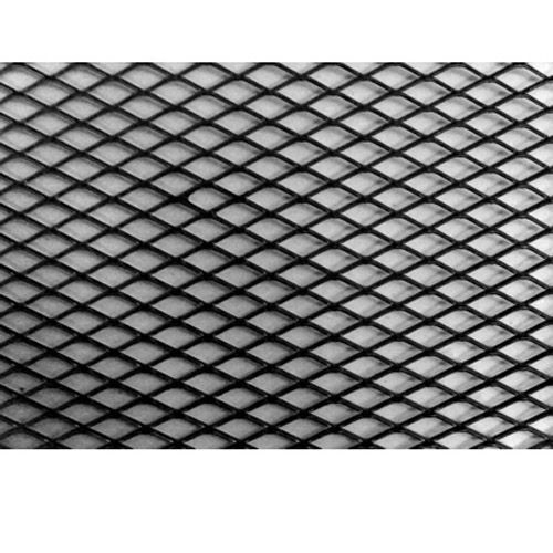 Grille de décoration - Forme losange 100x30 - aluminium noir
