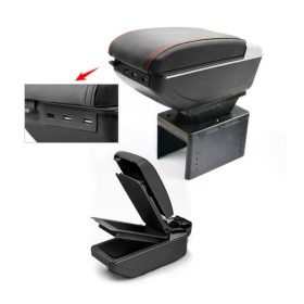   W13145 Repose-coude universel en cuir artificiel effet usine - 7USB-S - largeur de support réglable - A-009