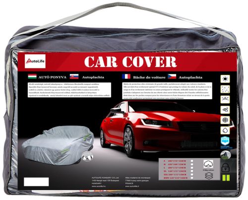 Bâche de voiture 3 couches - zippée - taille S