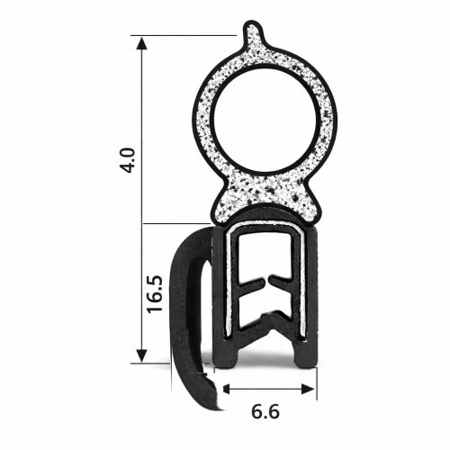 Keder de porte, caoutchouc d'étanchéité de porte, isolation universelle de porte, 25 mètres