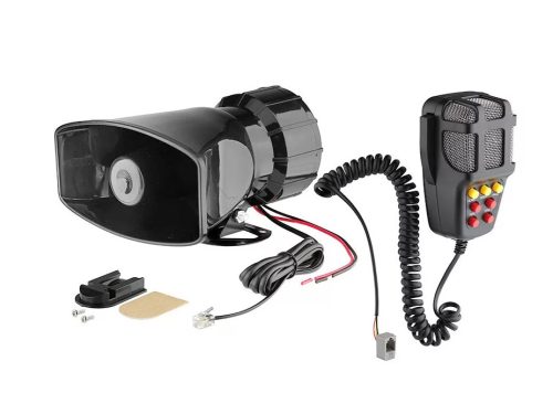 Sirène 3 voix avec microphone SZI-HS78016-3 12V/50W