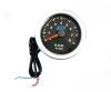Compteur de vitesse (Tachymètre) OR-LED7705BK à cadran noir 