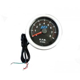   Compteur de vitesse (Tachymètre) OR-LED7705BK à cadran noir 