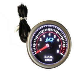   Compteur de vitesse (Tachymètre) OR-LED7705BK à cadran noir 