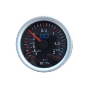 Manomètre turbo LED7707BK avec cadran noir