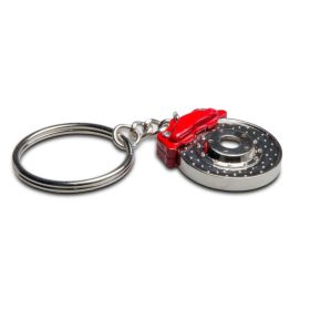   80001 W16362-6 Porte-clés en forme de disque de frein avec étrier de frein - rouge
