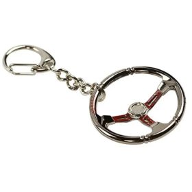   80070 W16362-9 Porte-clés volant sport en métal - Couleur noir