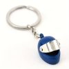 W16362-11BL Porte-clés casque moto métal - bleu