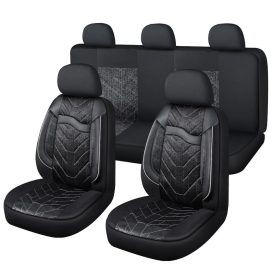   Pack de housses de siège universelles 11 pièces Airbag noir bleu