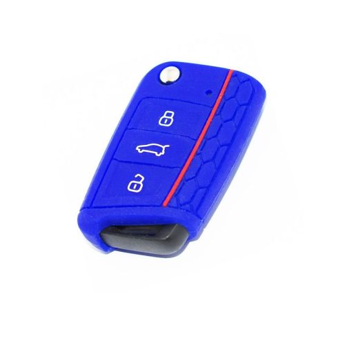 Étui pour clé de voiture VW en caoutchouc W14475BL