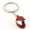 W16362-11R Porte-clés casque moto métal - rouge