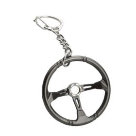   80353 W16362-9 Porte-clés pour volant sport en métal - Couleur graphite