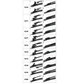   MULTI Ablaktörlő lapát 16 colos (400mm) +9db adapter - darabos