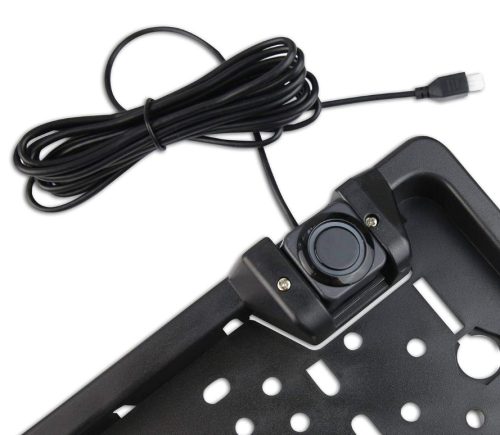 Caméra de recul avec 8 LED + 2 capteurs de recul intégrés au cadre de plaque d'immatriculation 