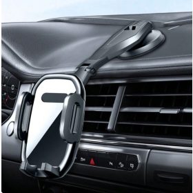 Mobiltelefon-tartó tapadókoronggal az autó műszerfalára
