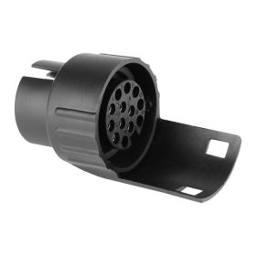  Adaptateur de connecteur de remorque 7/13 PIN pour remorque, plastique 12V