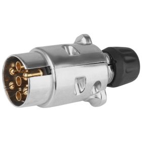 Prise de remorque pour remorques 7 PIN, aluminium - 12V