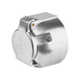 Prise de remorque pour remorques 7 broches, aluminium 12/24V