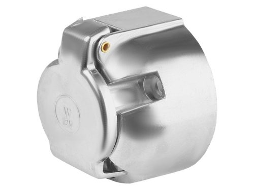 Prise de remorque pour remorques 7 broches, aluminium 12/24V