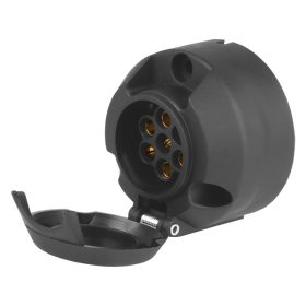   Prise de connecteur de remorque 7 broches pour remorque, plastique 12/24V