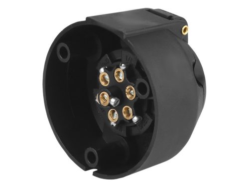 Prise de connecteur de remorque 7 broches pour remorque, plastique 12/24V