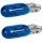 Ampoule de tableau de bord avec douille T5 12V bleue - par paire - HDT5PBL