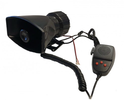 Sirène 3 voix avec microphone SZI-HS78016-3 12V/50W