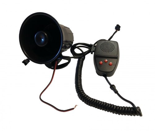 Sirène 3 voix avec microphone SZI-HS78017-3 12V/50W