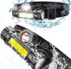 27112 Lampe Frontale USB L-T21 - Lampe LED COB puissante 4 fonctions