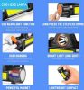 27112 Lampe Frontale USB L-T21 - Lampe LED COB puissante 4 fonctions