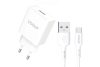 YOOUP 12W USB-S Hálózati töltő + USB/TYPE-C kábel - NC76-A+NB36-P9
