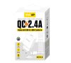 YOOUP 12W USB-S Hálózati töltő + USB/TYPE-C kábel - NC76-A+NB36-P9
