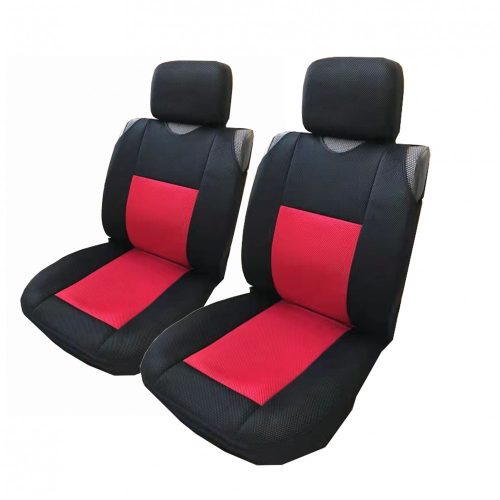 Pack de 2 housses de siège épais tricot noir rouge