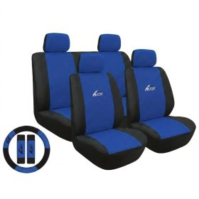   Univerzális 11 részes üléshuzat szett - kék-fekete UL-AG23001BBL