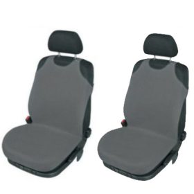 Pack de 2 housses de siège Tricot gris