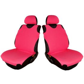 Pack de 2 housses de siège Tricot rose