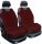 Pack de 2 housses de siège Tricot bordeaux