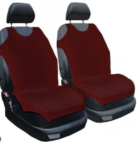 Pack de 2 housses de siège Tricot bordeaux