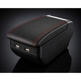   Coude universel en cuir artificiel effet usine - 4USB-S - largeur de console réglable