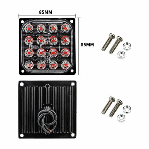 Stroboscope carré 16 LED - Signal E - 12-24V