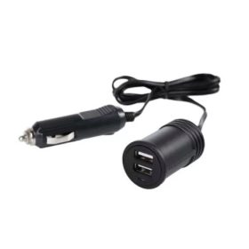 Distributeur allume-cigare avec prise en deux parties 12/24V