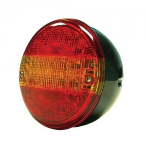 Feu arrière LED rond - 3 fonctions - 24V - 140mm